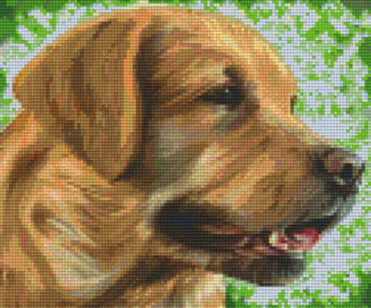 English Labrador Six [6] Baseplate PixleHobby Mini-mosaic Art Kits